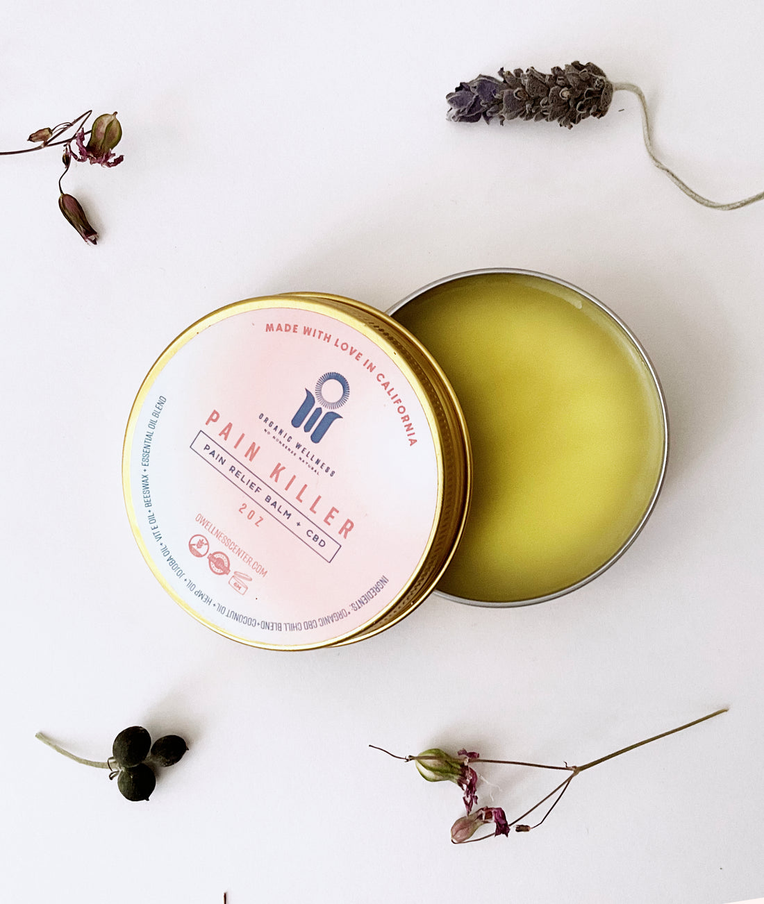 Pain killer:  PAIN RELIEF BALM + HEMP