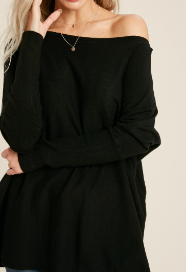 Flowy Boatneck Dolman Tunic