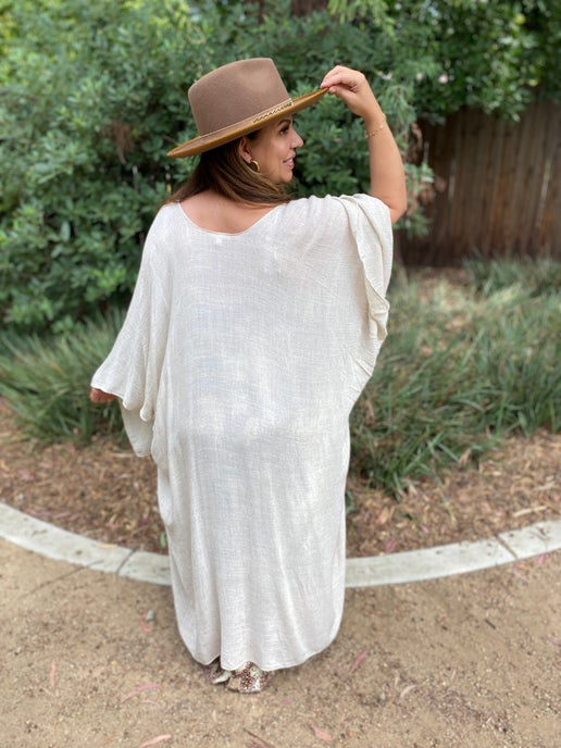 Washed Linen Kimono