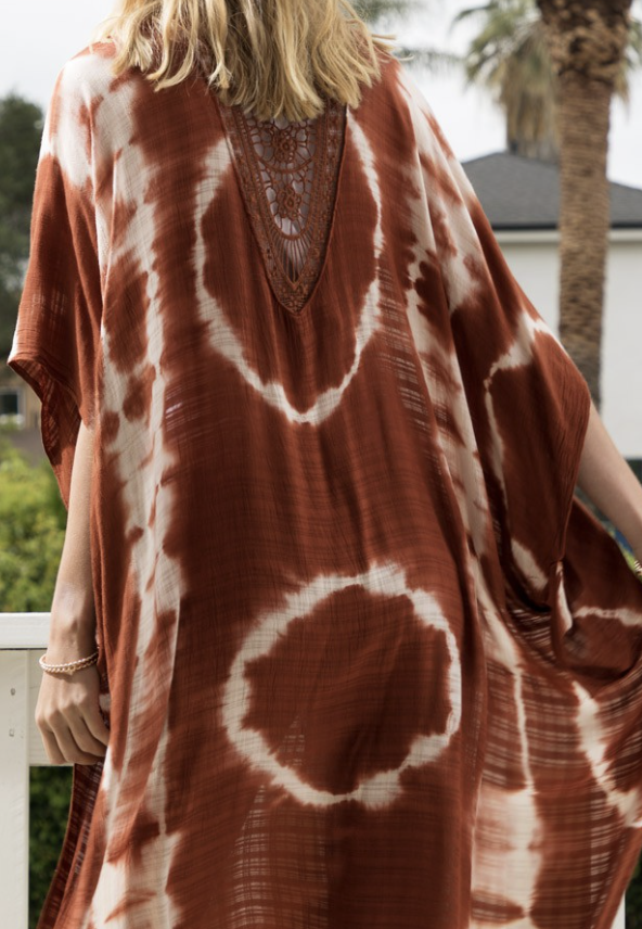 Tie Dye Print Kimono